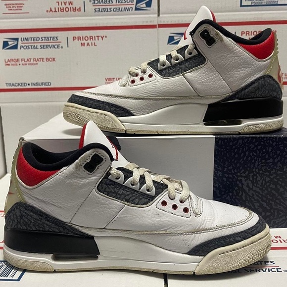 Nike Air Jordan 3 Retro “Denim Fire Red” 2020 - Picture 7 of 7